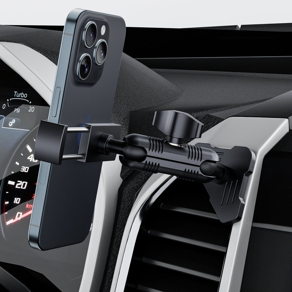 Kaishengyuan Metal Vent Phone Mount Compatible with 2015-2020 Ford F-150, 2017-2021 Super Duty & 2018-2021 Expedition, Car Solid Phone Holder Cellphone Cradles Bracket Stand for All Smartphone