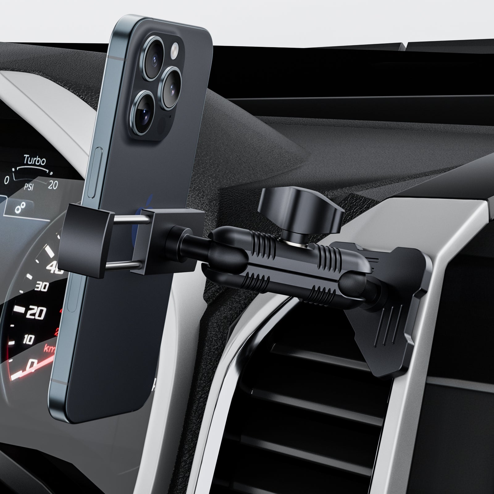 Kaishengyuan Metal Vent Phone Mount Compatible with 2015-2020 Ford F-150, 2017-2021 Super Duty & 2018-2021 Expedition, Car Solid Phone Holder Cellphone Cradles Bracket Stand for All Smartphone