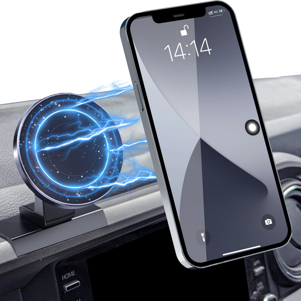 Kaishengyuan Magnetic Car Phone Holder for Toyota Tacoma 2016-2023, 3rd Gen Tacoma Dashboard Clip Cell Phone Cradles Adjustable 20x Super Strong Magnet Phone Stand Phone Mount Fit for All Smartphone