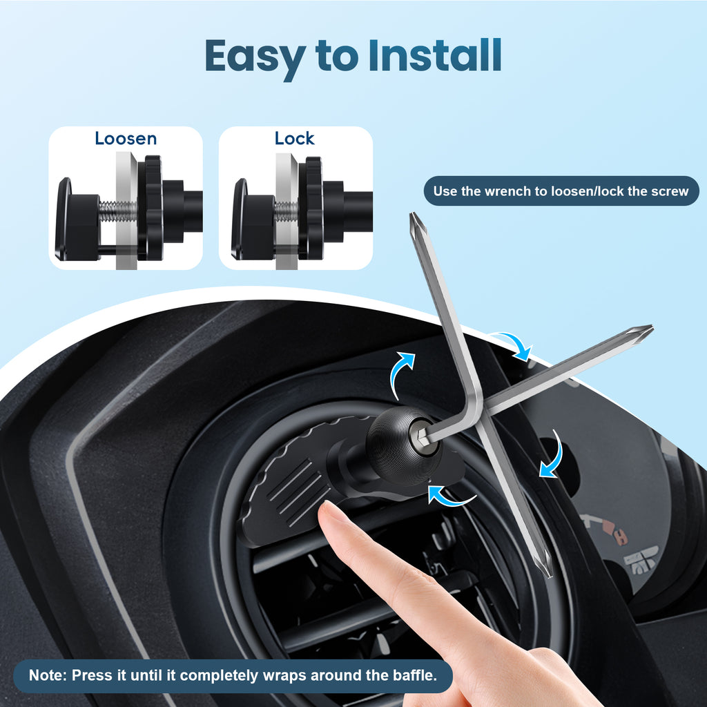 Kaishengyuan Wireless Charger Magnetic Vent Phone Mount Compatible with Tacoma 2016-2023 and 2014-2021 Toyota Tundra, 3rd Gen Tacoma Cell Phone Cradles with 20x Super Strong Magnet Phone Holder