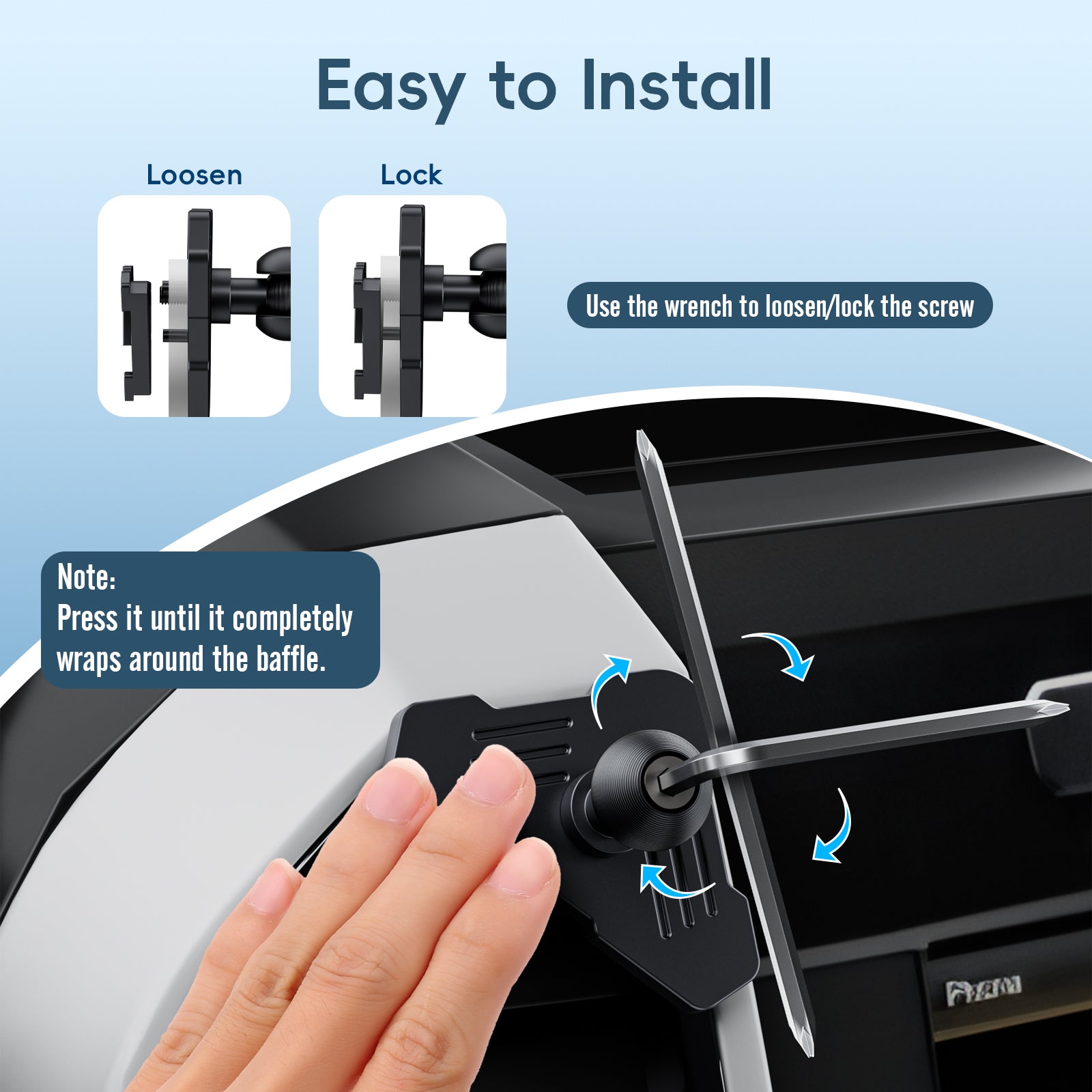 Kaishengyuan Metal Vent Phone Mount Compatible with 2015-2020 Ford F-150, 2017-2021 Super Duty & 2018-2021 Expedition, Car Solid Phone Holder Cellphone Cradles Bracket Stand for All Smartphone